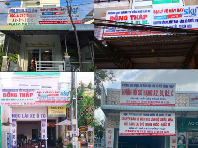VĂN PHÒNG GHI DANH HỌC LÁI XE Ô TÔ ĐỒNG THÁP