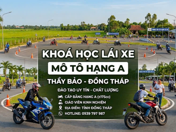 KHOÁ HỌC THI BẰNG LÁI XE MÔTÔ HẠNG A