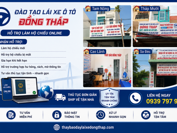 DỊCH VỤ LÀM HỘ CHIẾU CẤP TỐC TẠI ĐỒNG THÁP – THẦY BẢO